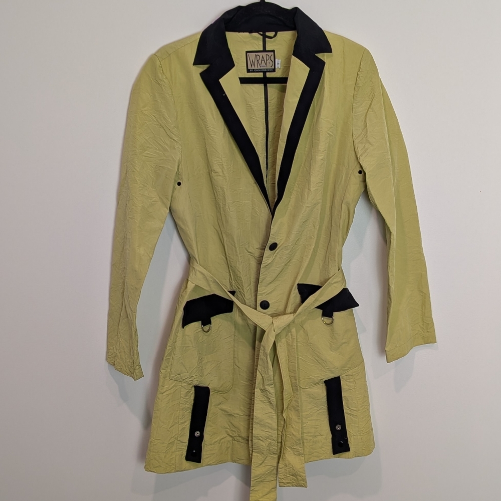 Wraps By Canvasbacks Collared Jacket Size S Art To Wear Abstract